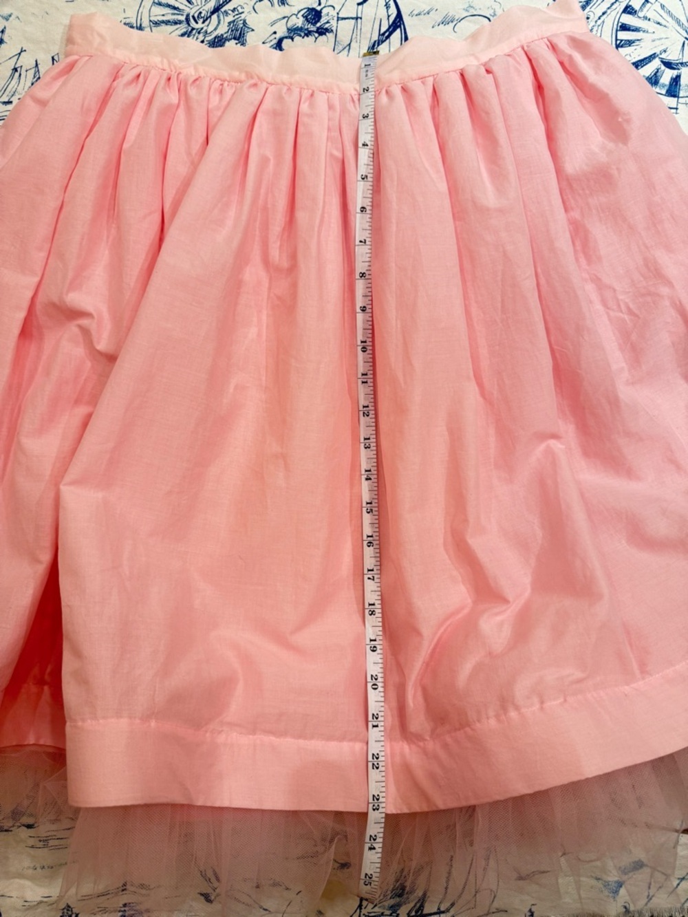 Liz Claiborne Pink A-Line Skirt with Tulle Layer Size 16 EUC - Picture 7 of 8